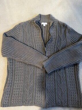 Charter Club full zip sweater in 1X